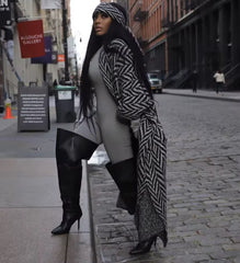 Alyssa Poncho with Head Wrap/ Belt