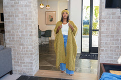 Alyssa Poncho with Head Wrap/ Belt