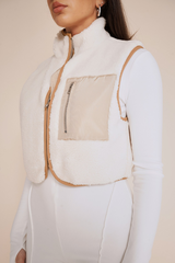 BOUCLE CROPPED VEST