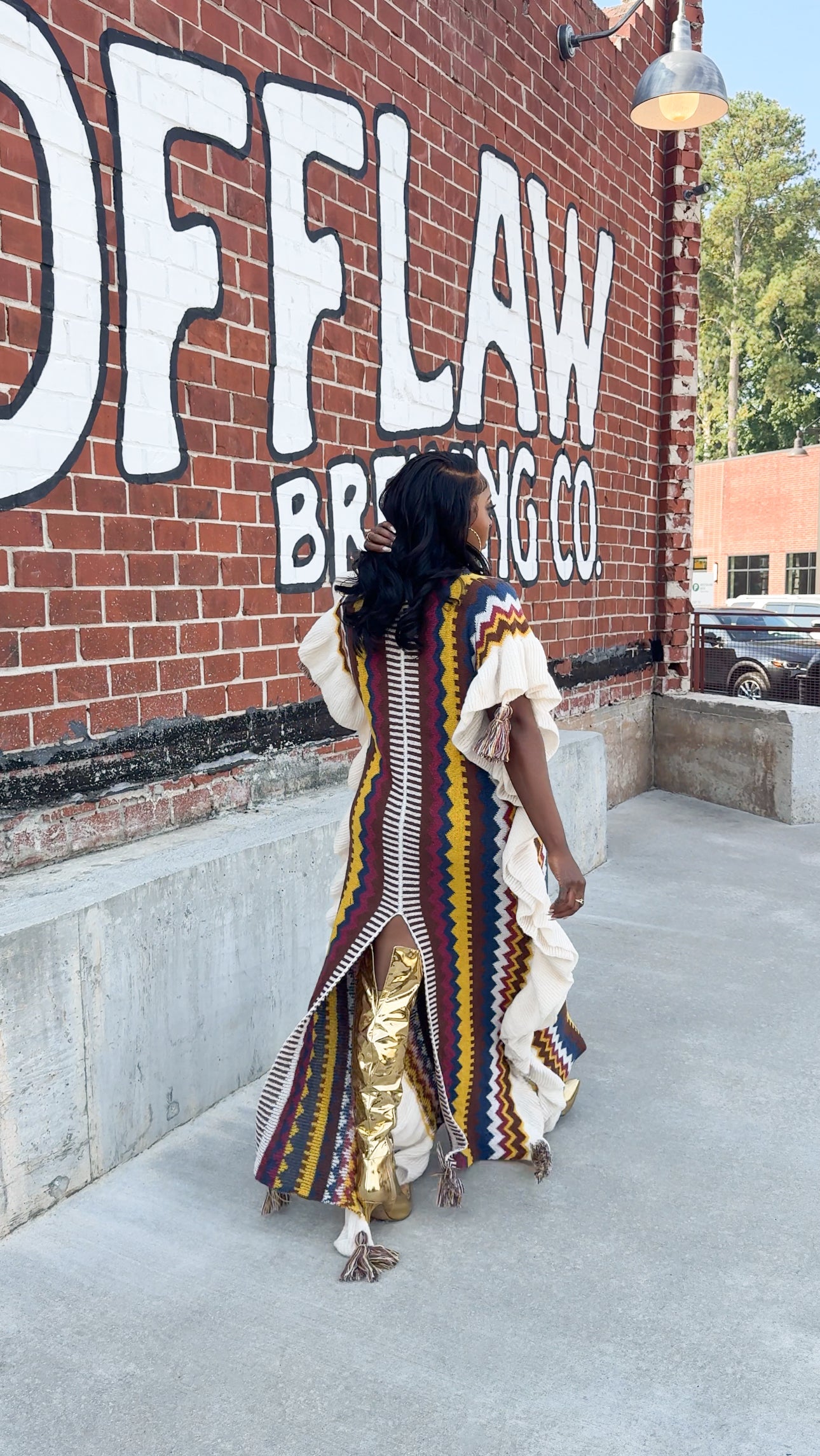 SO FETCH MAXI SWEATER PONCHO