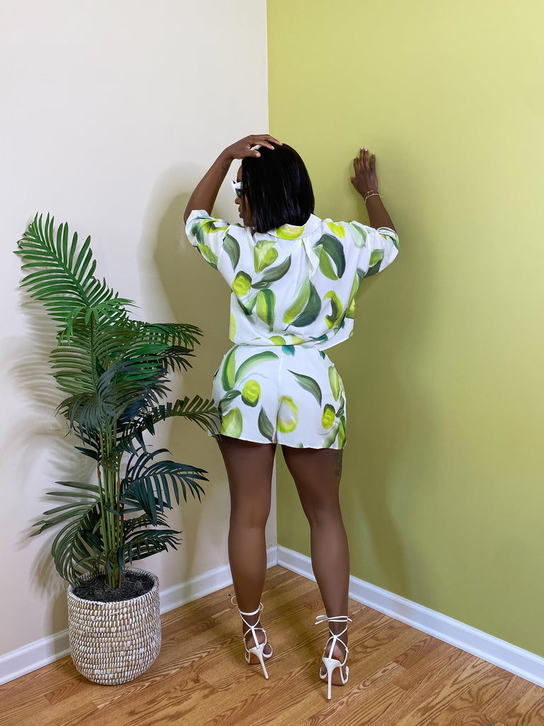 PEAR WITH ME SHORTS SET