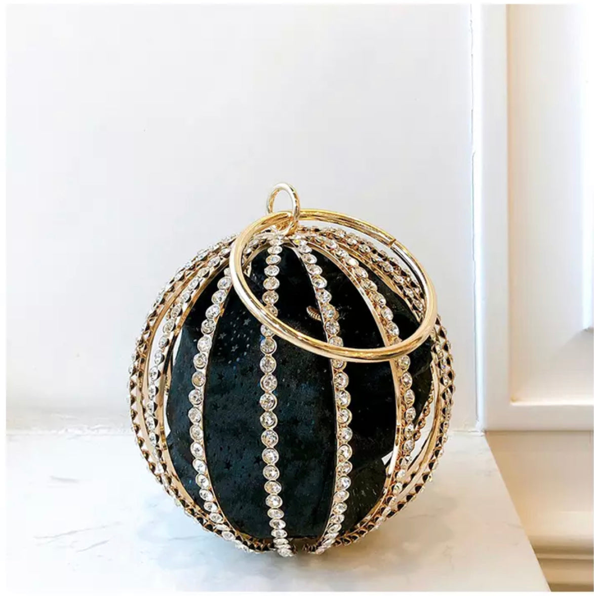 CAGED PURSE (ROUND)