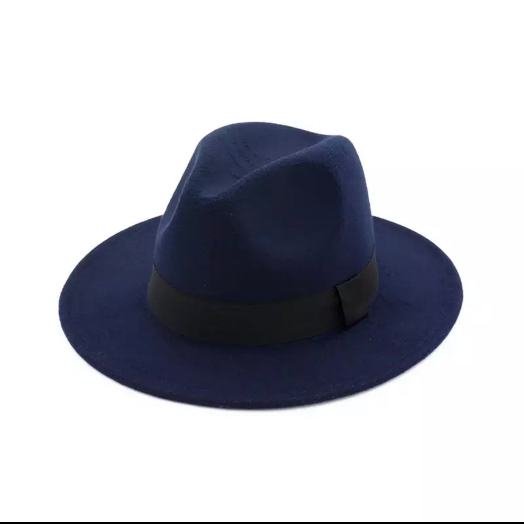 Straight Brim Fedora Hat