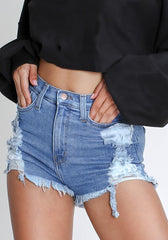 Cutoff Denim Shorts