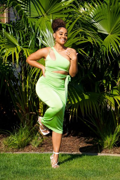 Buy Envious Green Maxi Dress - Regal Karats