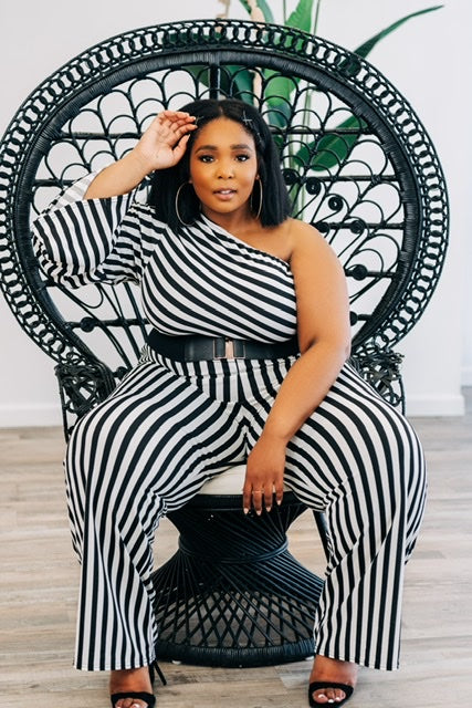 Avi Striped Jumpsuit